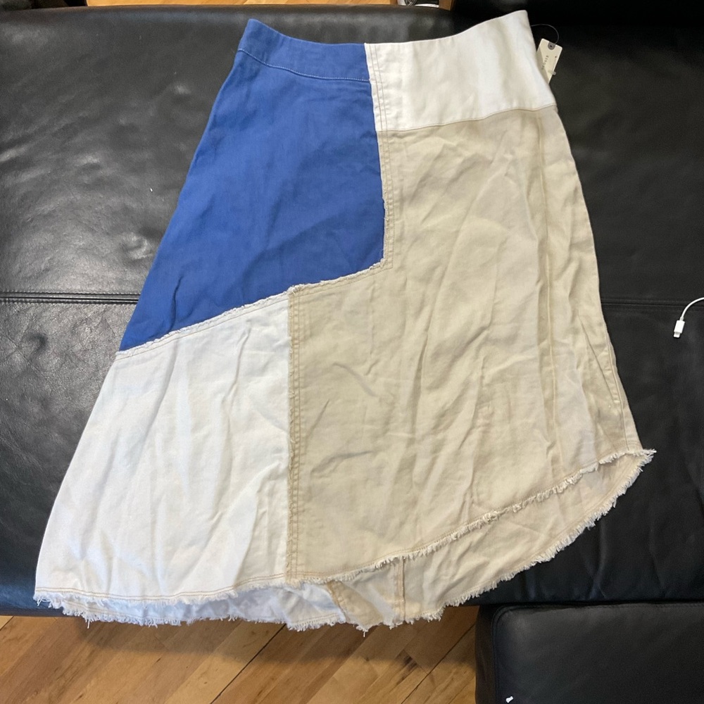 Anthropologie Holding Horses Patchwork Denim Skirt - Picture 13 of 13
